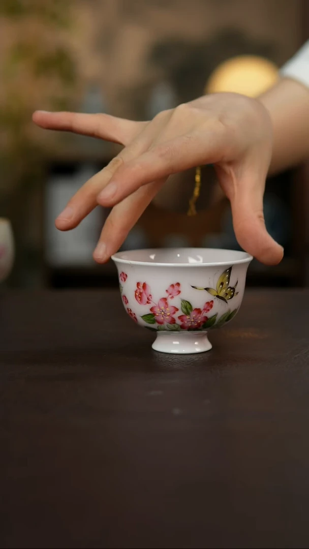 杯景德镇陶瓷杯碗柴烧多人