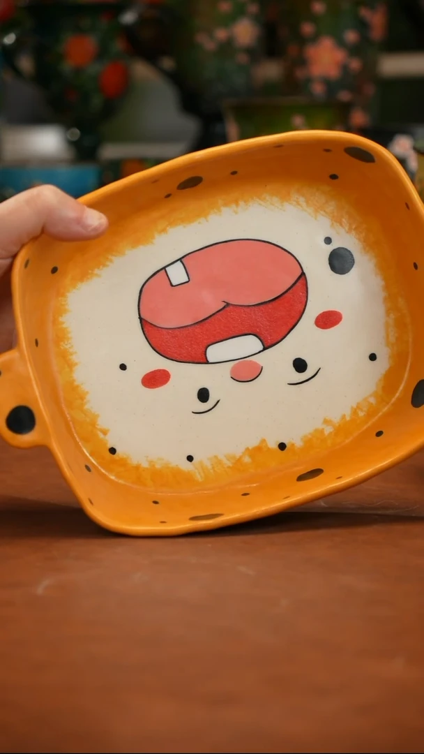 陶瓷油画釉下彩手绘