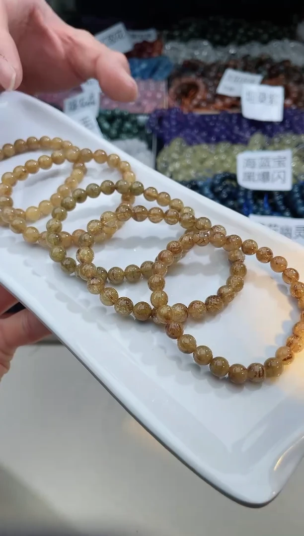 【闪购商品】水晶手链银S925镶嵌满金发516