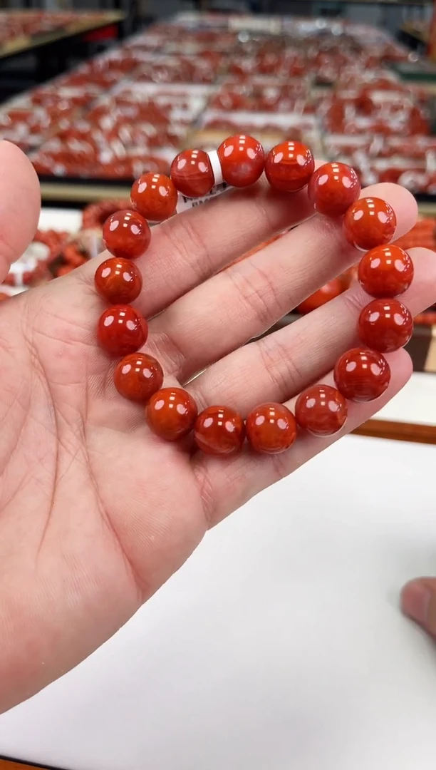 【闪购商品】南红玛瑙瓦西手串12+未镶嵌一个/条