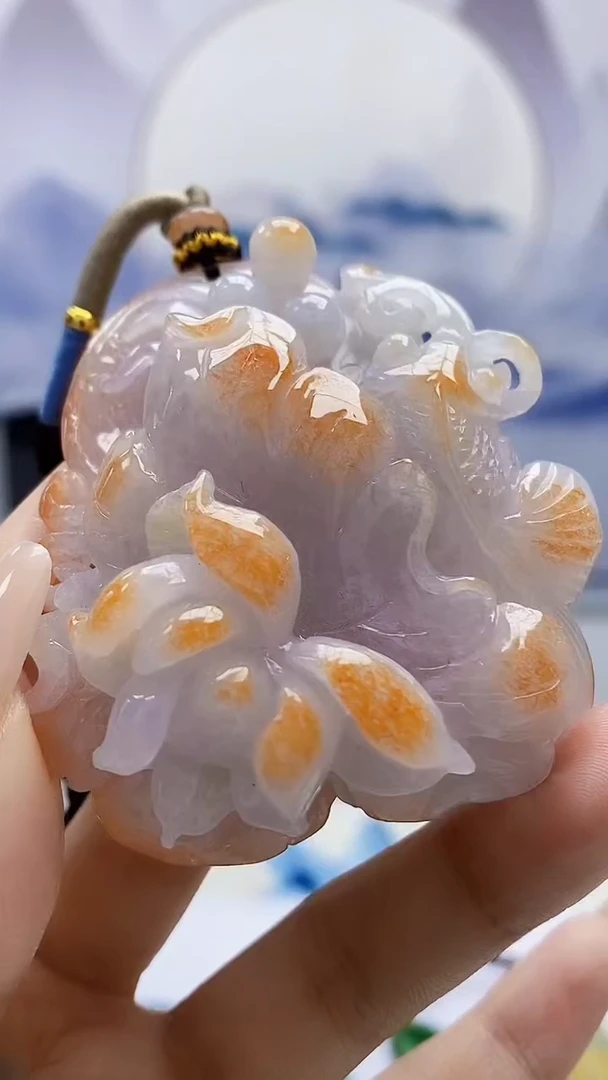 定制翡翠未镶嵌5060xx-毛货挂件164