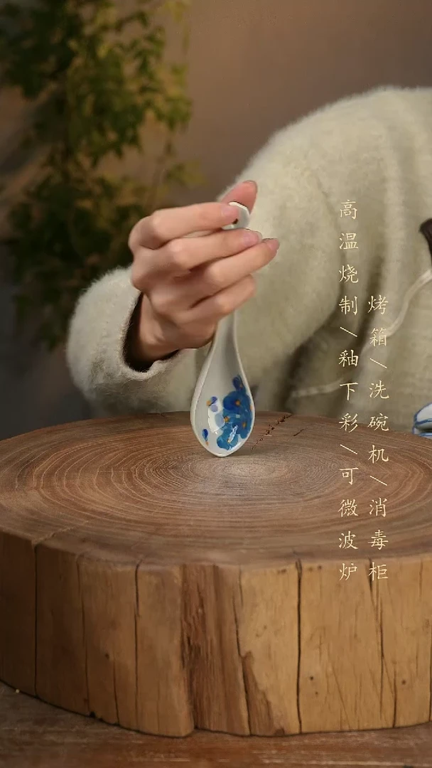 碗瓷景德镇手工手绘高温瓷釉下彩