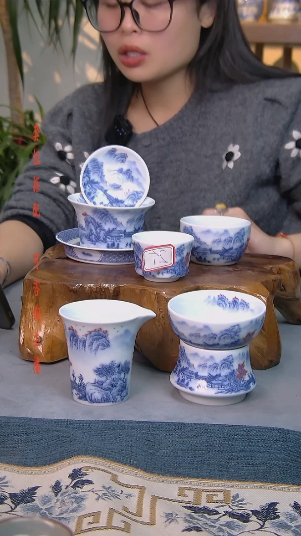 简装家用款6件套 白瓷陶瓷茶具