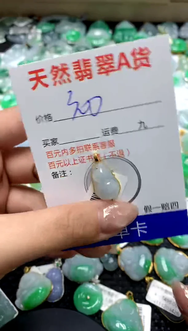 【闪购商品】翡翠颈饰18K金镶嵌111111111