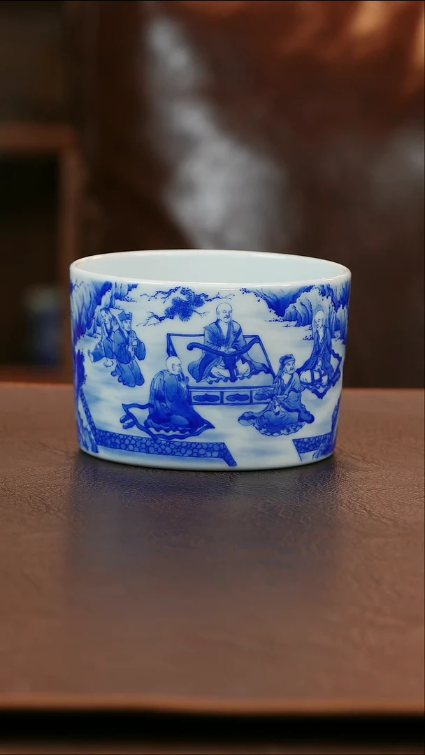 青山赋白莲主人杯陶瓷