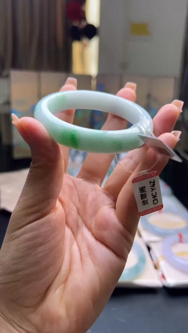 未镶嵌手镯翡翠翡翠手镯12号 圈口56 57