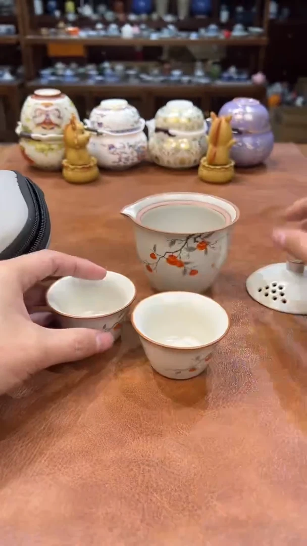 真的很便宜会开片的旅行茶具