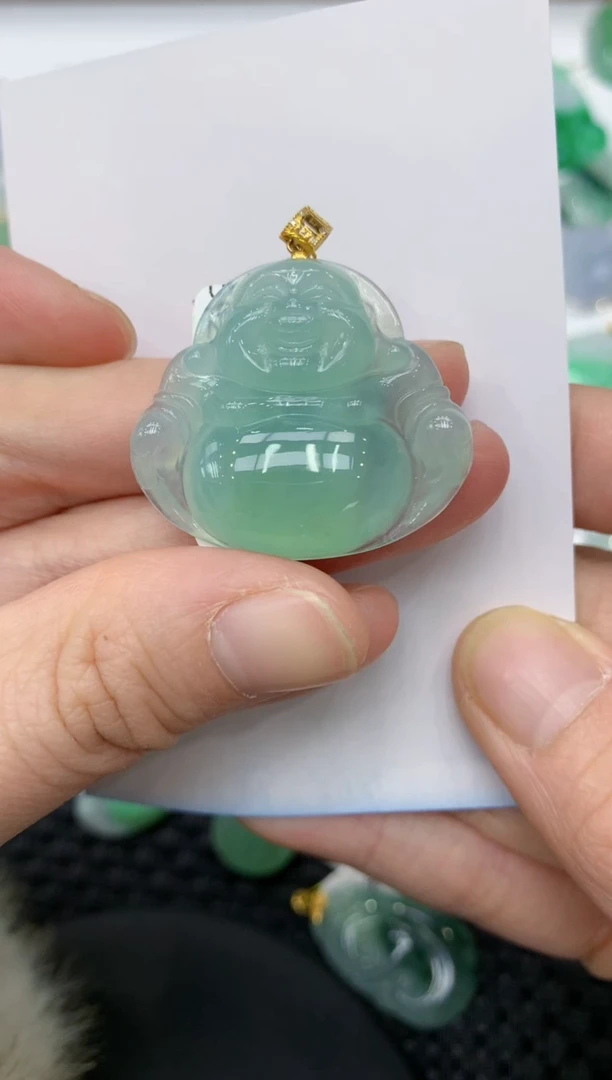 【闪购商品】翡翠颈饰18K金镶嵌11111111