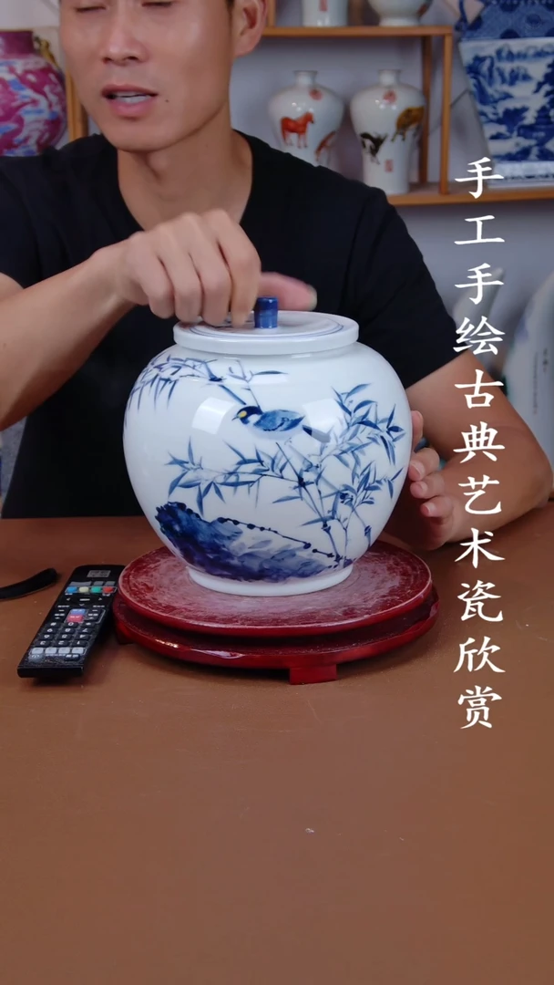 摆件景德镇手工手绘陶瓷摆件29