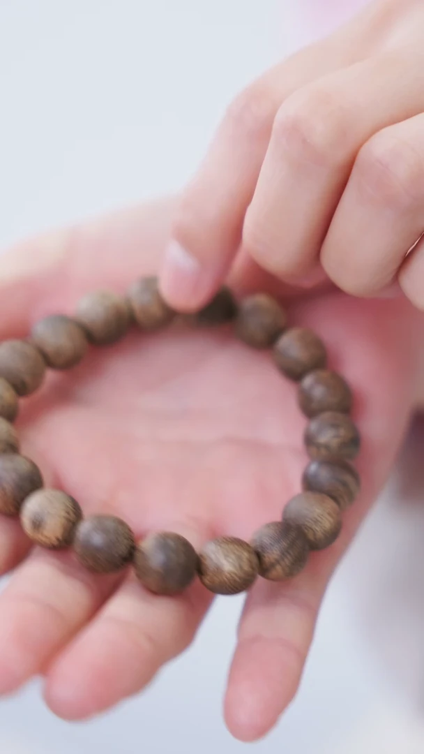 【闪购商品】沉香手串海南尖峰岭虫漏10单圈