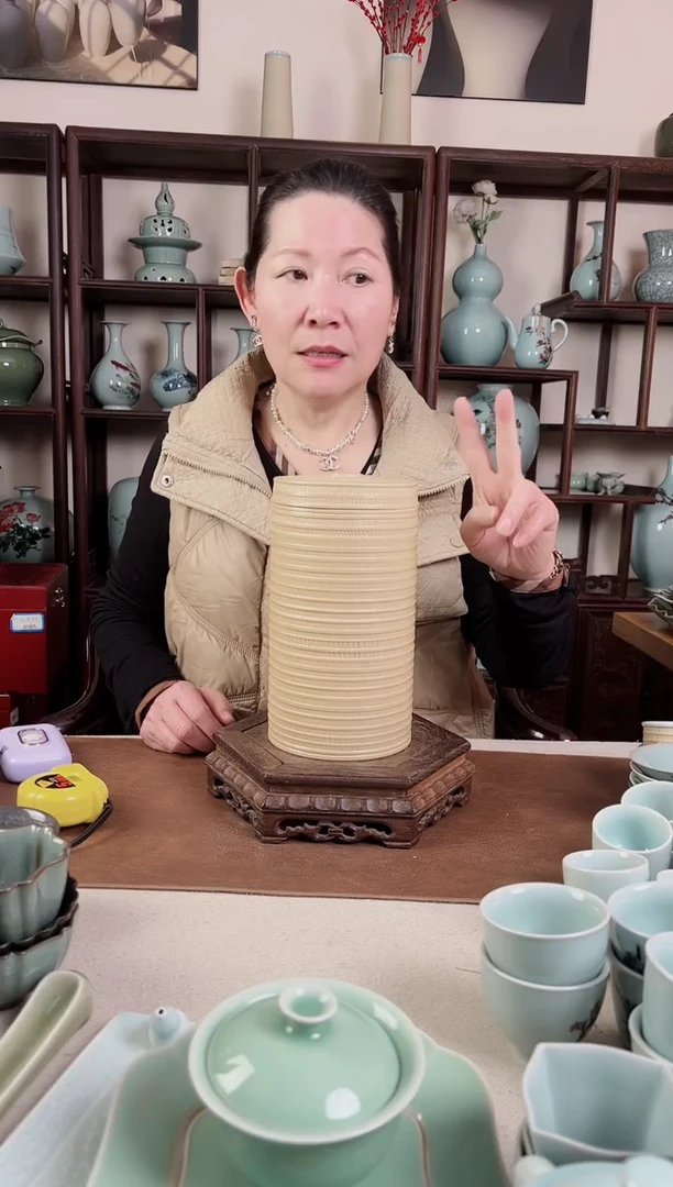 【闪购商品】杯纯手工 草木灰 直筒盖罐