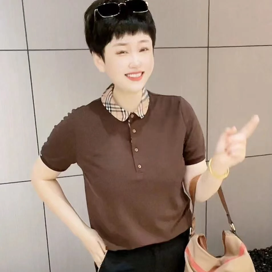 FL夏季显瘦气质拼色POLO衫【831】