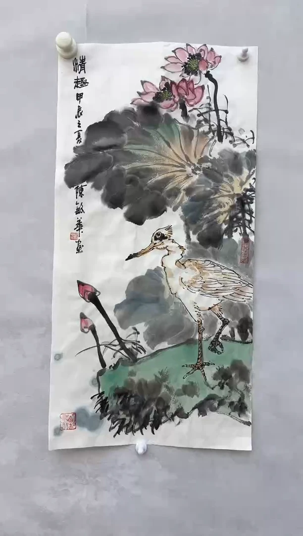 【闪购商品】折扇1花鸟画作品福利福利