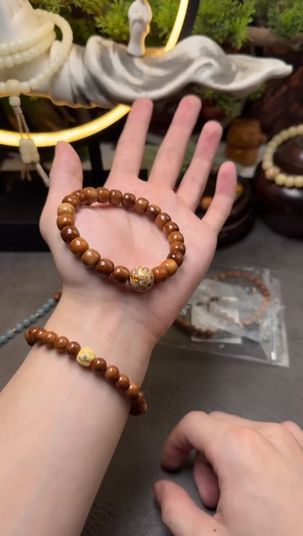 手串库克库克8*9精工香槟色大漆