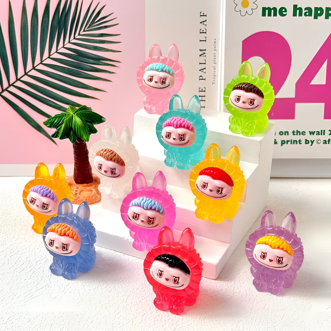 【许愿+对对碰】夜光狮子拉布布潮玩DIY树脂摆件