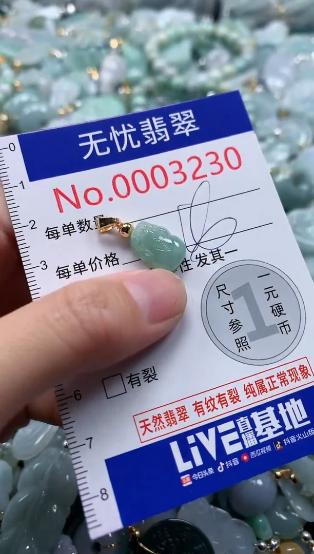 翡翠未镶嵌吊坠(不含链)3230