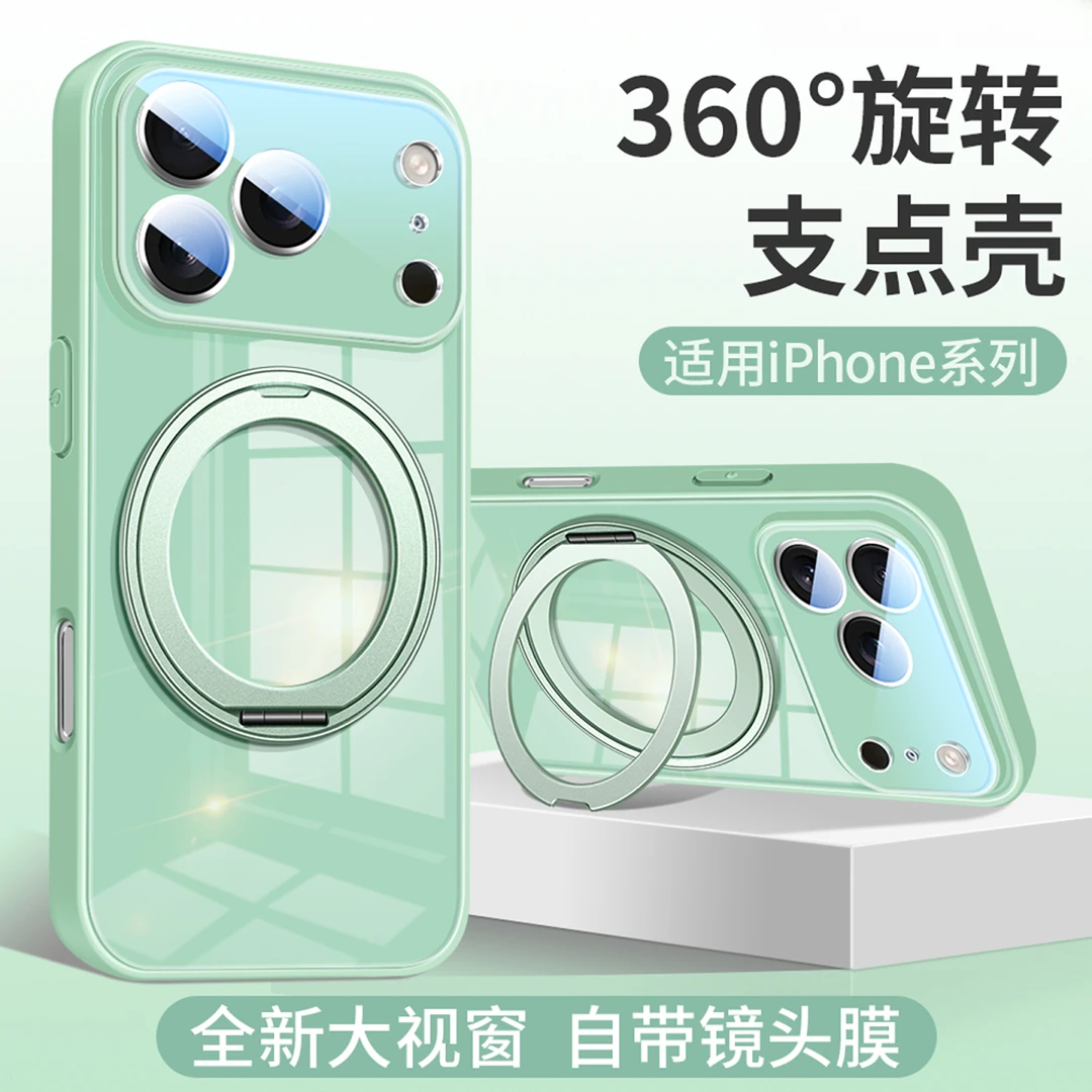 适用苹果16promax手机壳彩绘15p新款大视窗iPhone14全包17promax
