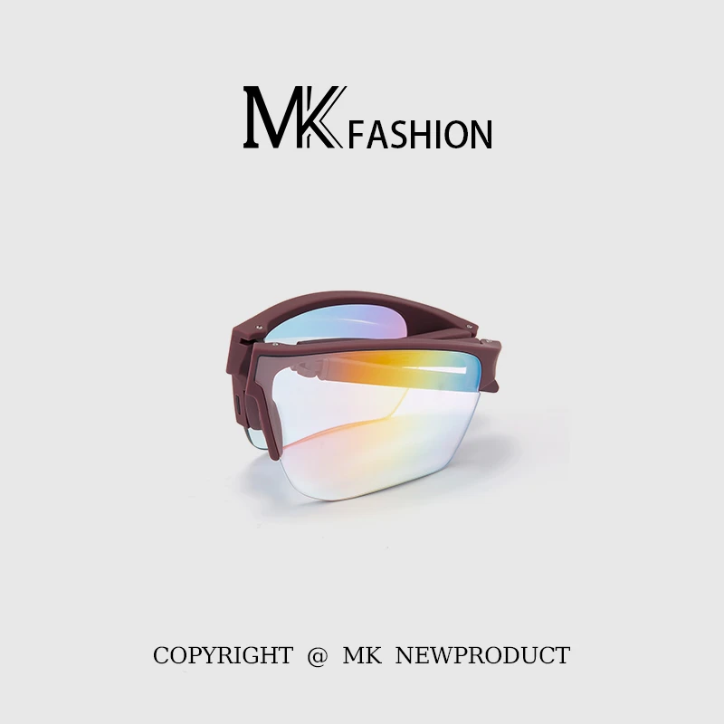 户外骑行墨镜女款日夜两用折叠登山护目镜雪山防紫外线太阳眼镜