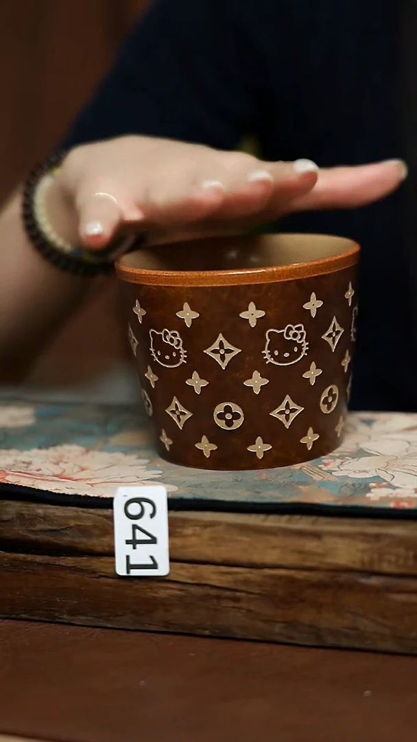 小满设计师 限量 Kitty猪口杯