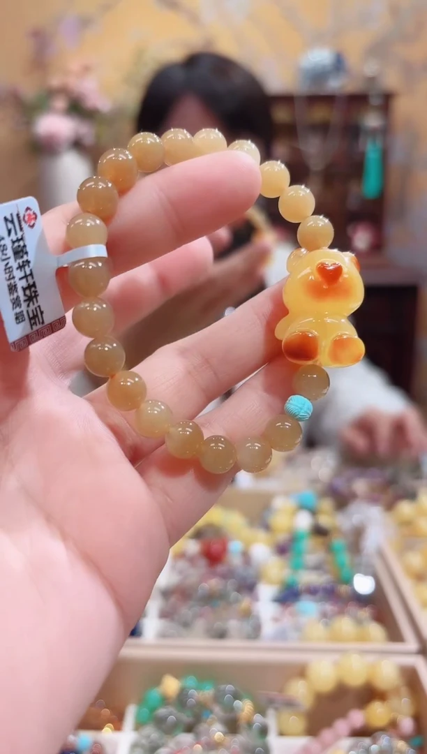 未镶嵌手串和田玉设计款珠串