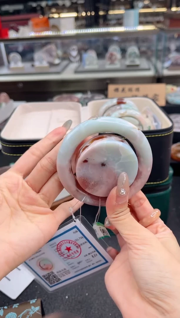 石英质玉手镯未镶嵌圈口（赠品镯心）3S9042