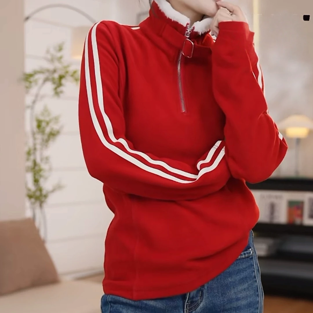 2025冬季时尚休闲百搭秋冬潮流时髦高级感套头卫衣