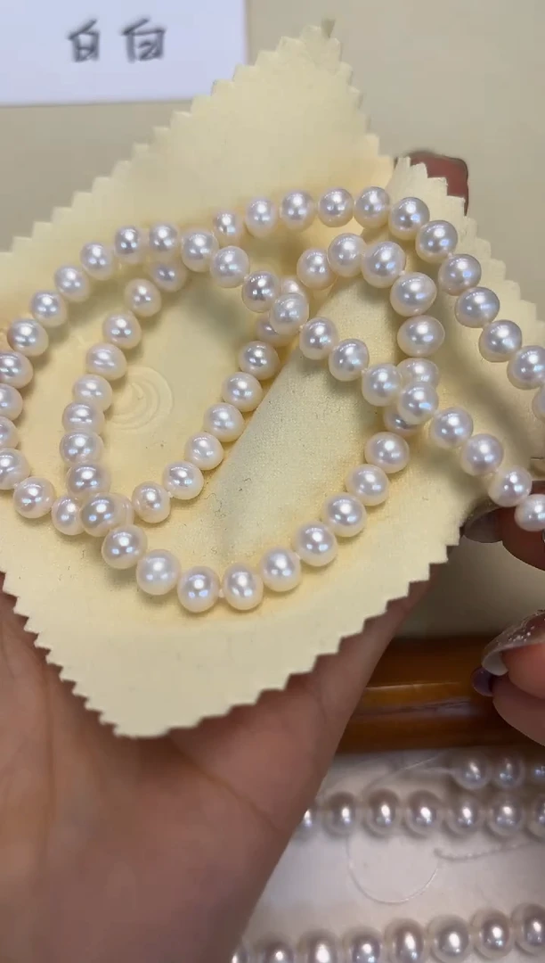 颈饰银S925镶嵌淡水珍珠5-6MM