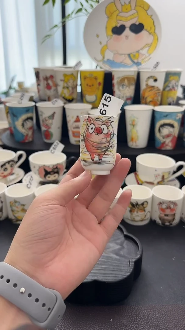 纯手工纯手工绘制陶瓷杯615