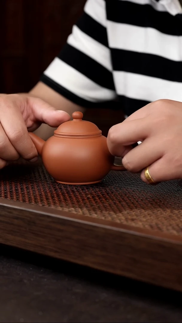 茶壶紫砂红泥水平