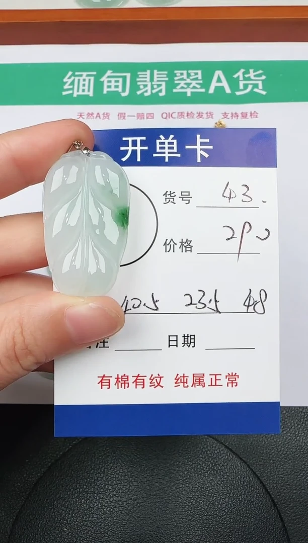 吊坠(赠链)未镶嵌翡翠43