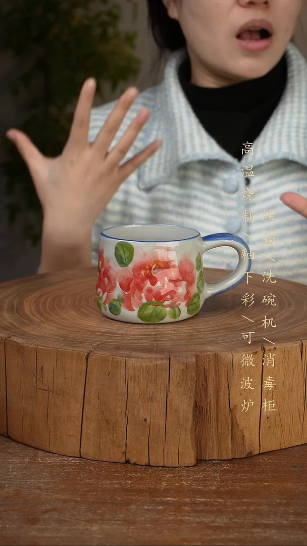 碗瓷景德镇手工手绘高温瓷釉下彩