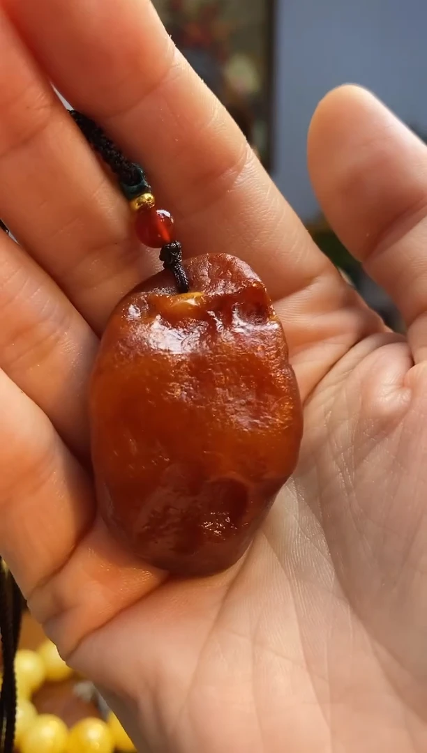 琥珀颈饰未镶嵌吊坠