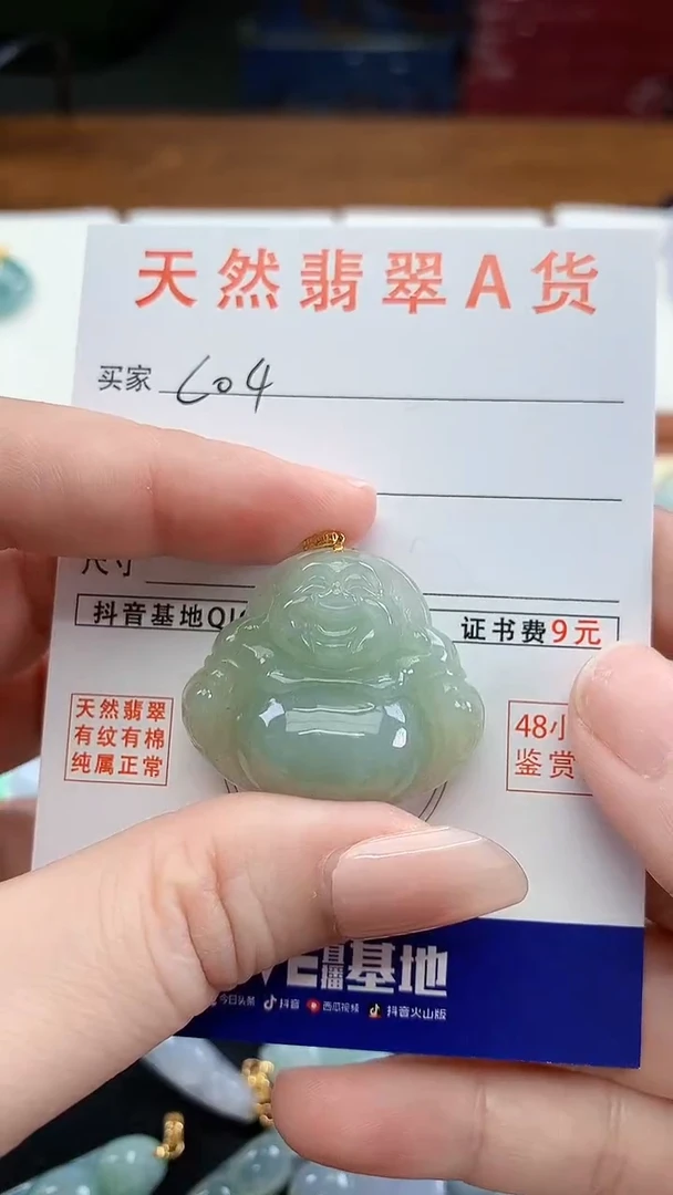 颈饰未镶嵌翡翠天然A货翡翠挂件