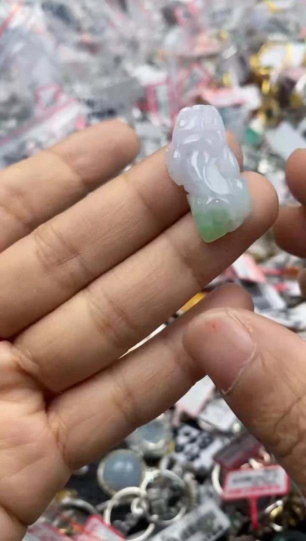 银S925镶嵌戒指翡翠4444----4