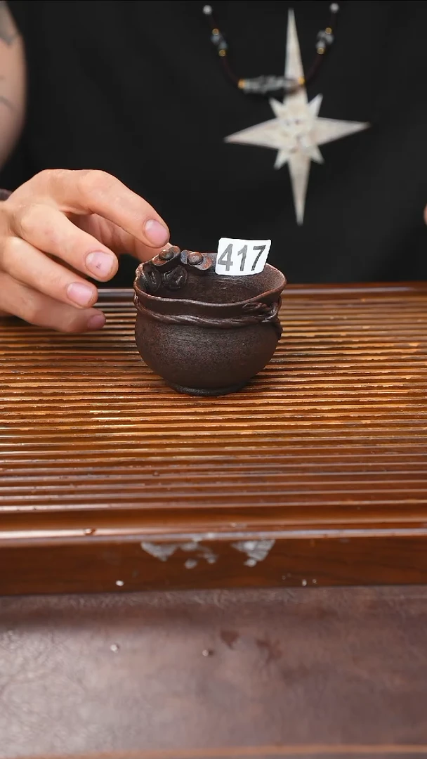 万古烧粗陶手工茶具
