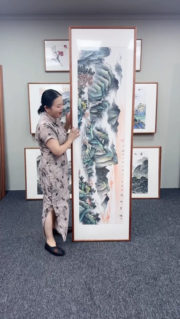 国画宝地生金210*60卢永胜老师