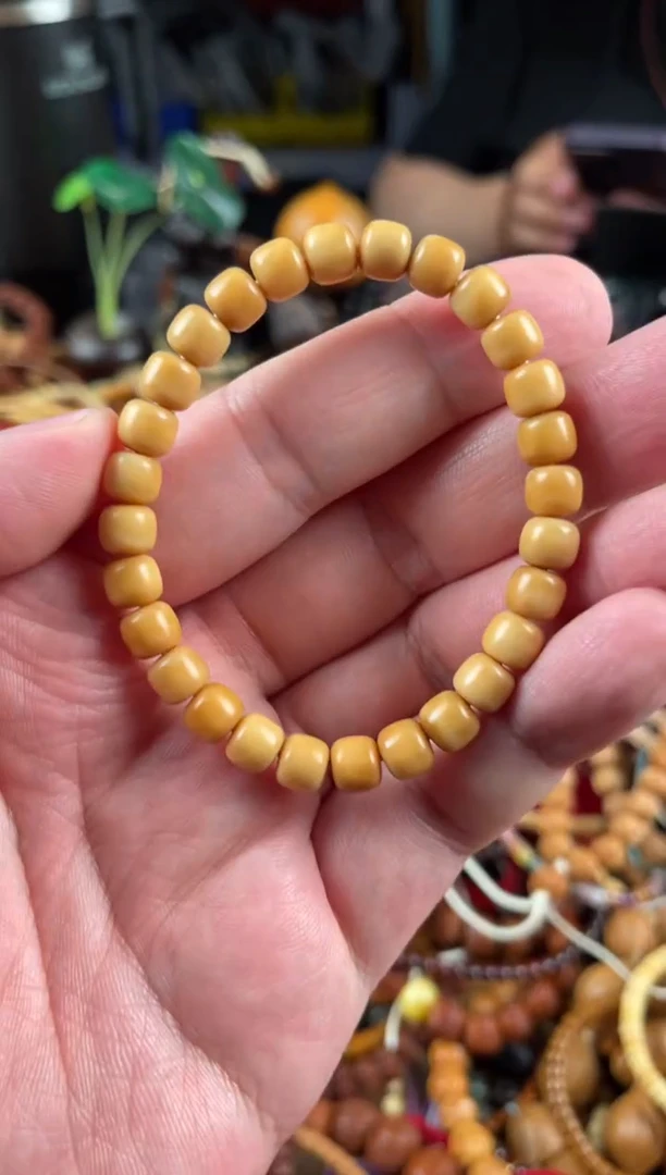 白玉菩提手串王胖子文玩工作室龙脊菩提8*7