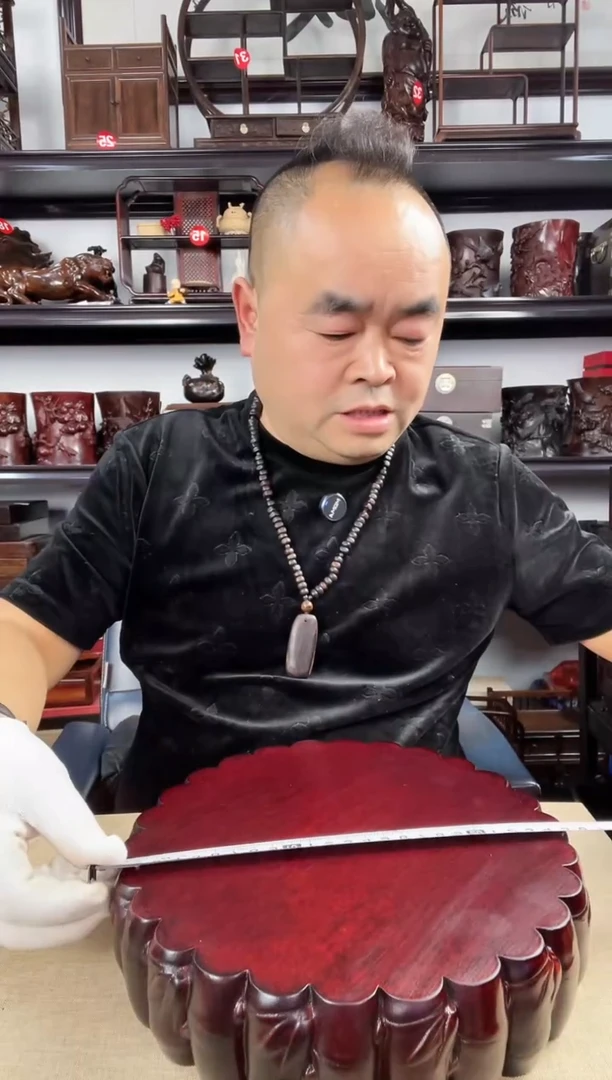 木老李红木工艺品434瑕疵