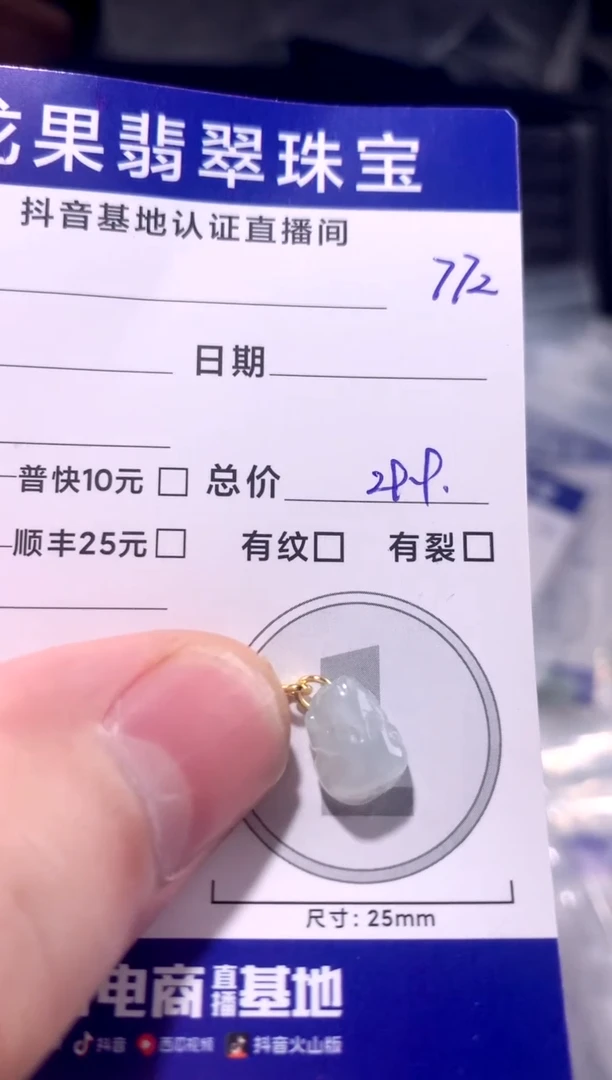 颈饰未镶嵌翡翠冰胶貔貅772