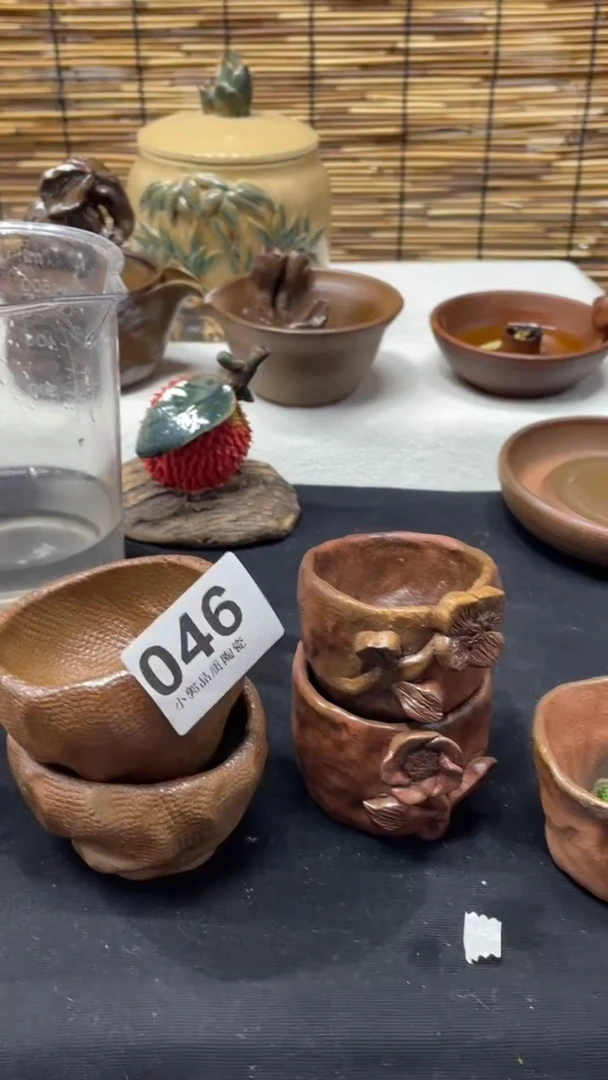 【闪购商品】杯046精美粗陶手工柴烧