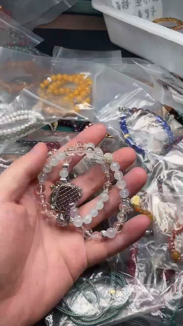 海蓝宝石手链未镶嵌多样性发货拍一发一