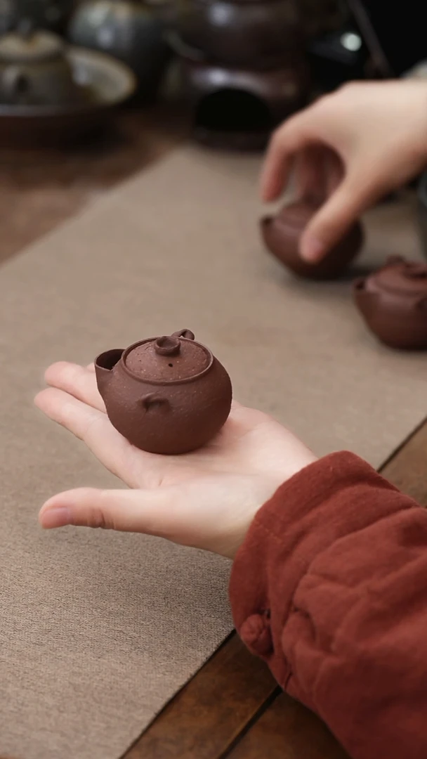 茶壶紫砂素胎小红宝