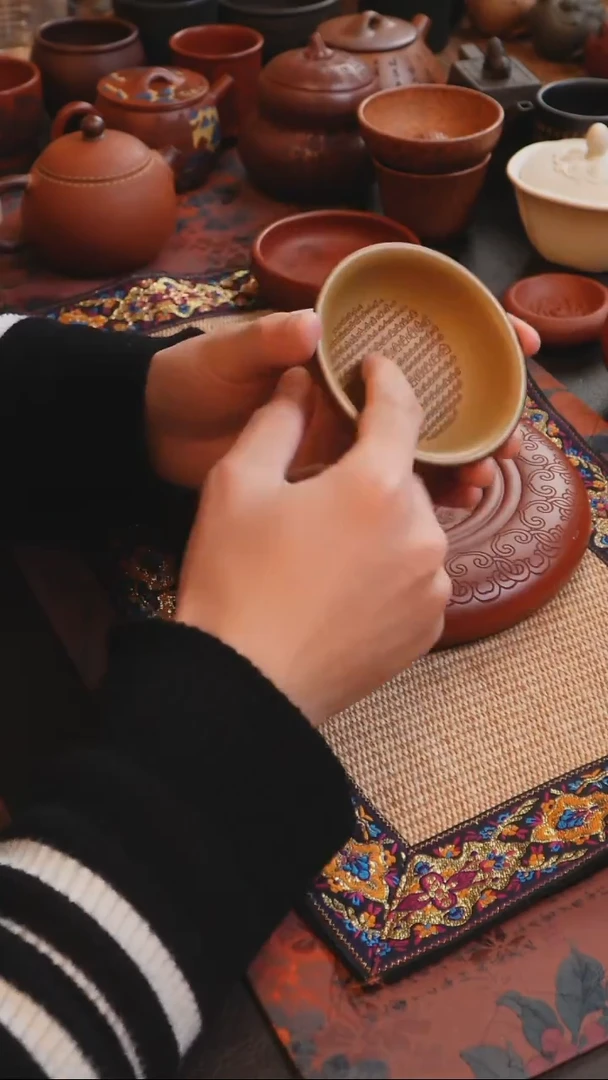 茶杯紫砂见素 紫砂哈哈杯