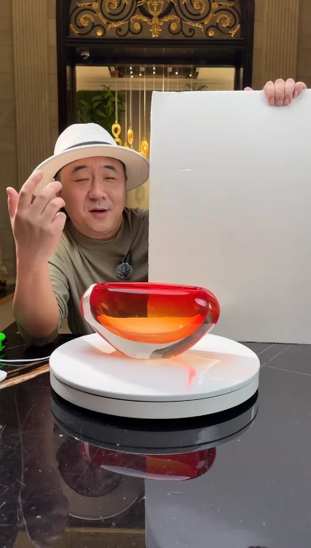 【闪购商品】摆件AJ03219宝石红元宝收纳碗