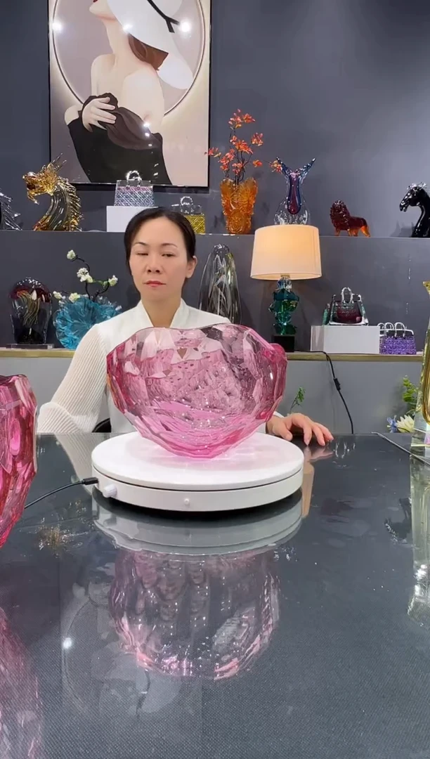 琉璃金红果碗1个