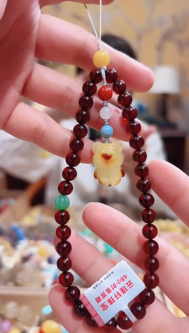 血珀颈饰未镶嵌设计款