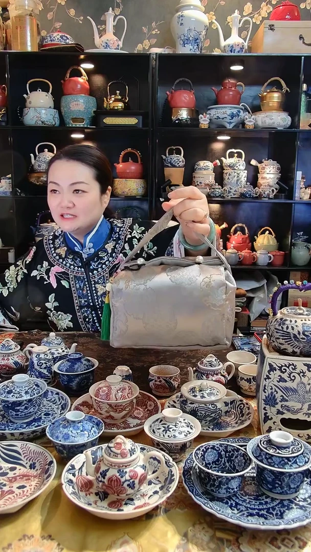 【闪购商品】茶具茶包灰色大号送挂坠