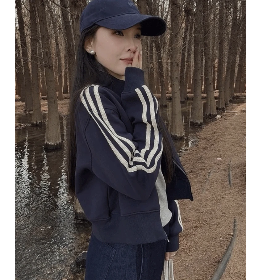 小个子立领短款棒球服外套女春季新款休闲百搭爆款卫衣开衫上衣潮