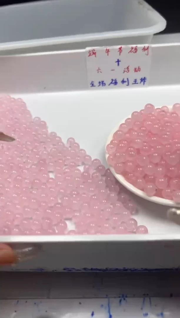 未镶嵌颈饰水晶w933粉水晶8mm*30颗