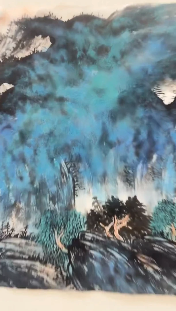 国画12平尺国画作品